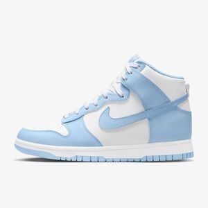 Nike Dunk High in White/ Aluminum